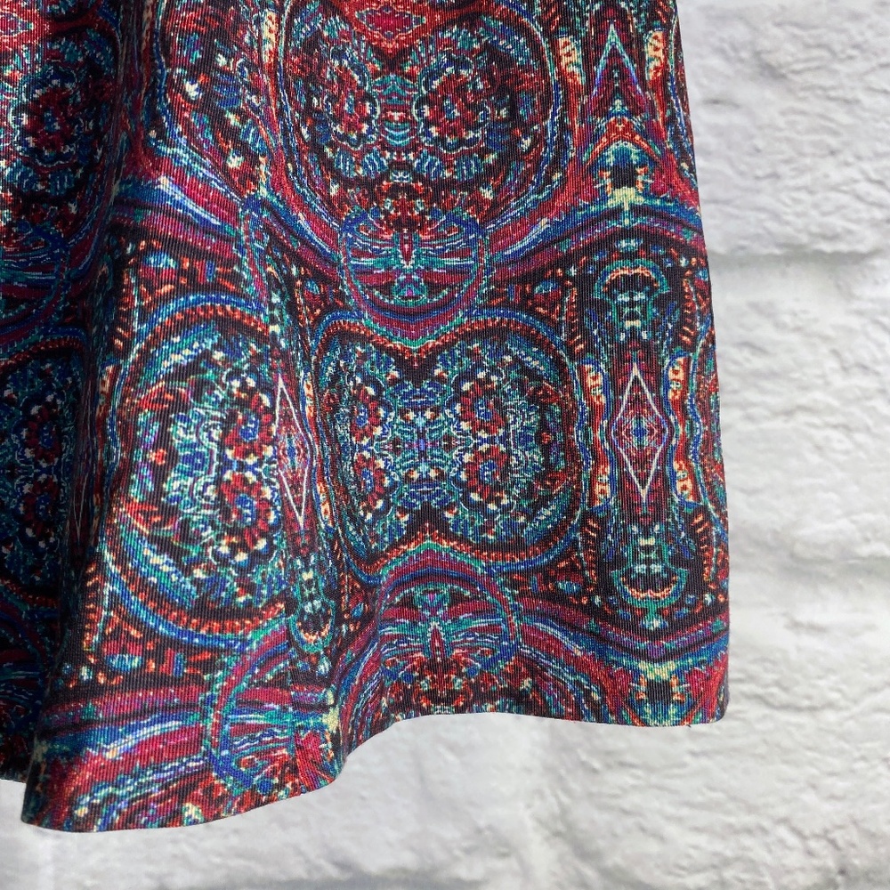 Nanette Lepore Exotic Print Split Neck Dress - Picture 4 of 5